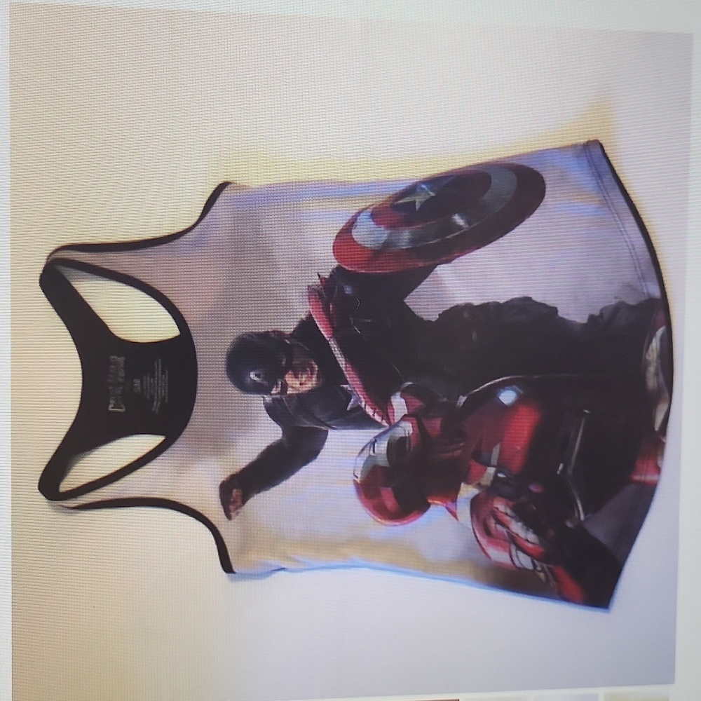 Rare Find Marvel tank top Small Captain America